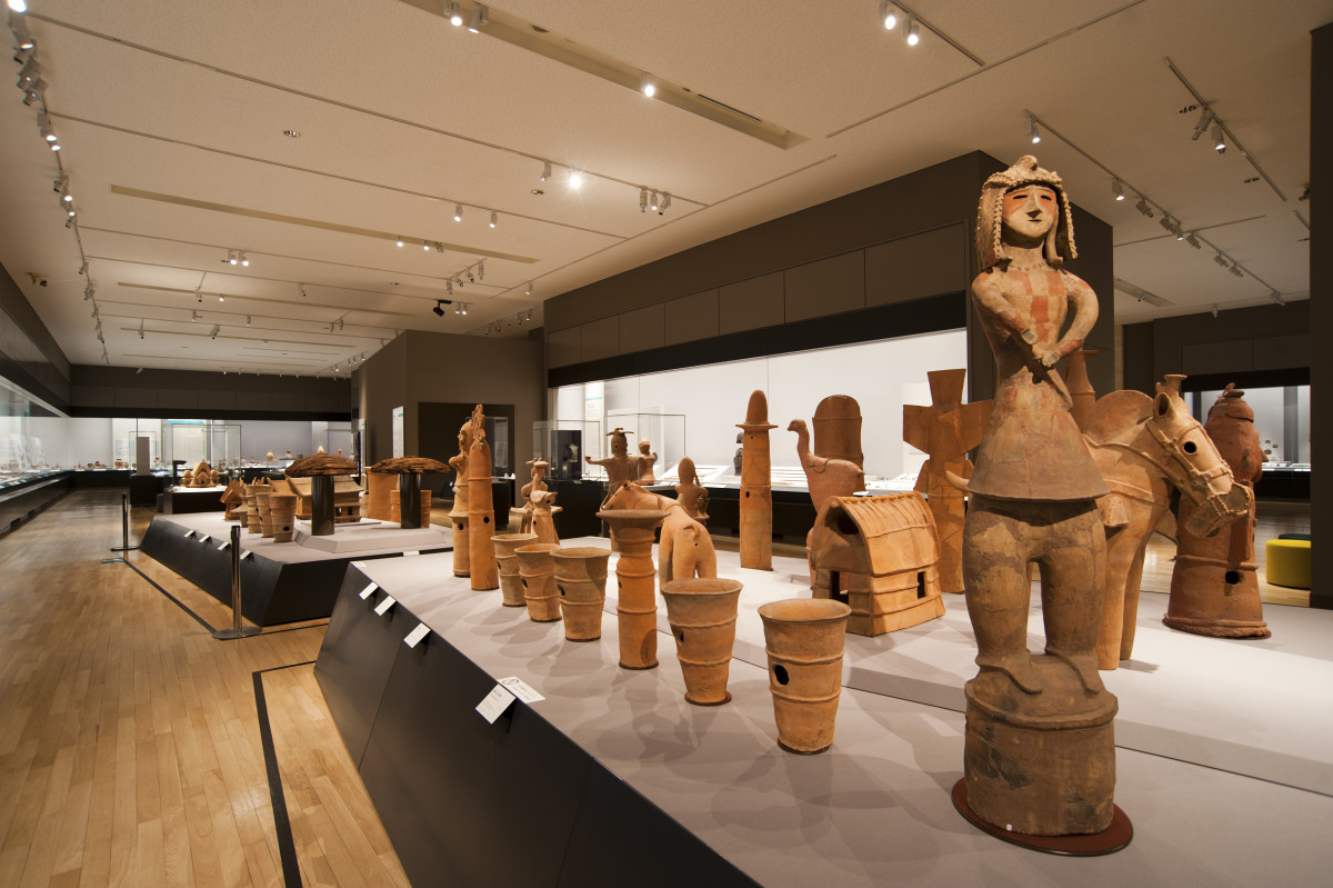 東京国立博物館 平成館 考古展示室（埴輪展示風景）